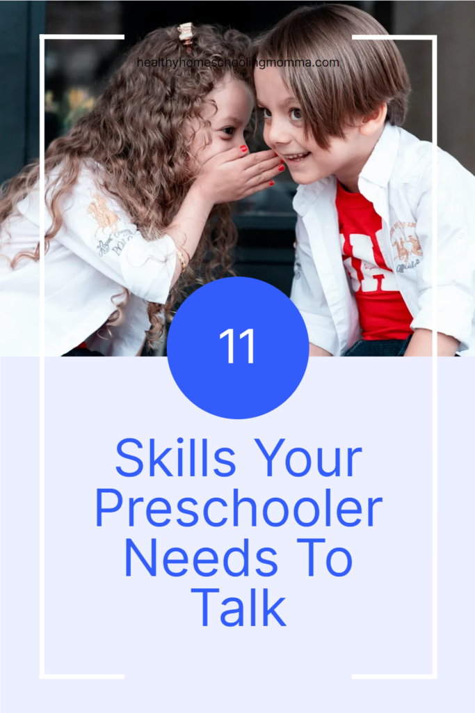 Pinterest skills preschoolers need to talk